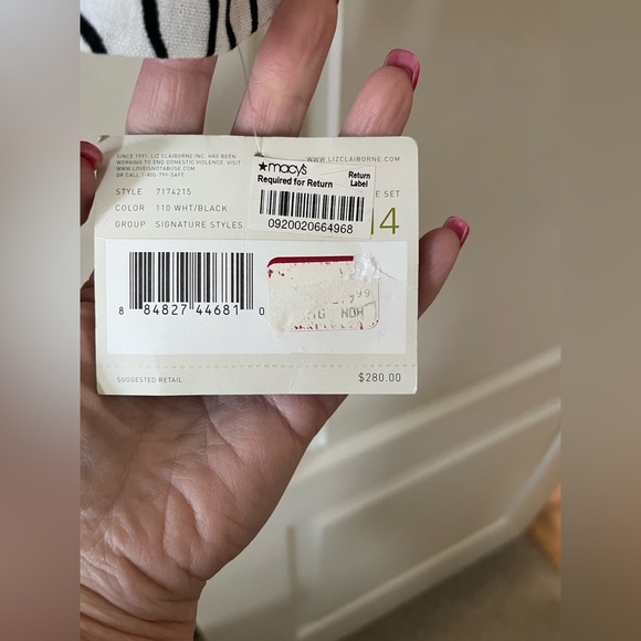 NEW! Liz Claiborne Separates Black/White Floral Business Blazer/Jacket Size 14 - Picture 7 of 16